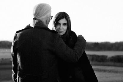 Carine Roitfeld &amp; Karl Largefeld