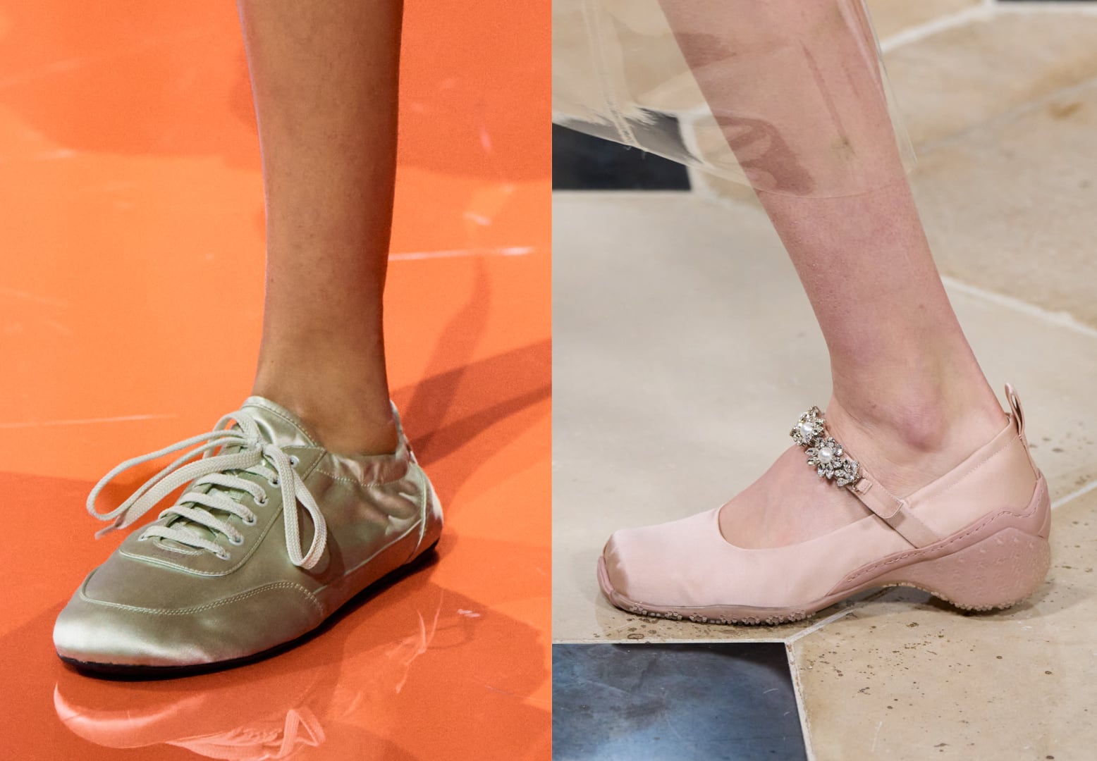 Propuestas de Prada y Simone Rocha.
