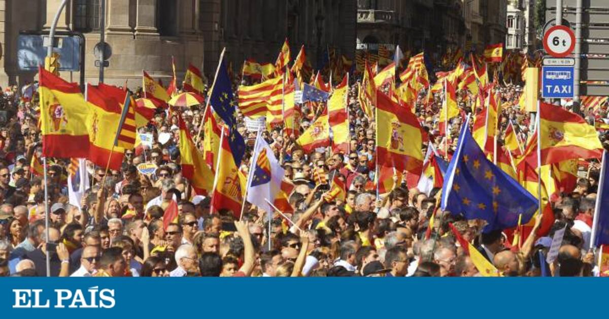 Manifestantes por la unidad de España abuchean a Iglesias en Barcelona ...