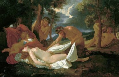 ‘Venus sorprendida por los sátiros’, obra de Nicolas Poussin que se verá en el Guggenheim de Bilbao.