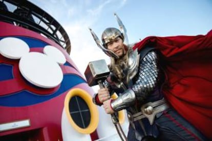 Thor, uno de los personajes que viajan a bordo de los cruceros Disney.