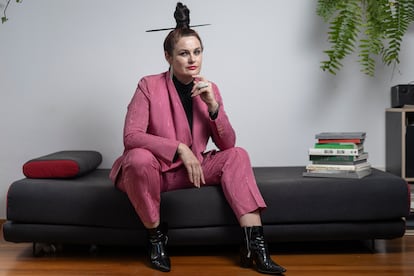 Eva Franch, arquitecta, al seu estudi de Barcelona