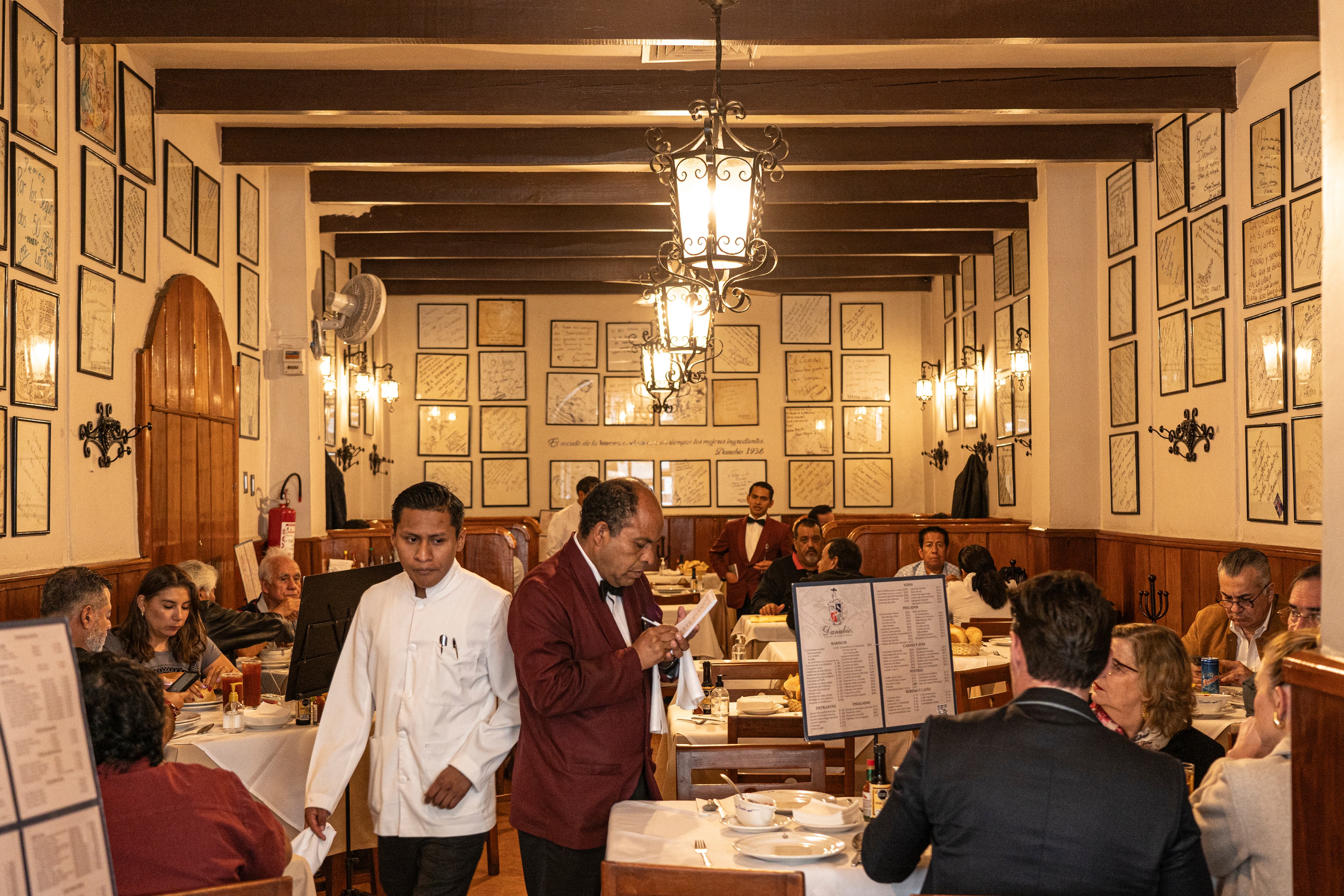 El comedor de El Danubio.