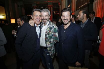 Fiesta del lanzamiento de la revista &#039;ICON&#039;. Angel Schlesser, Lorenzo Caprile y Jes&uacute;s Casta&ntilde;o.