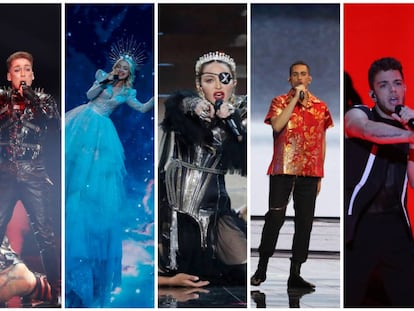 Del parche de Madonna al delirio australiano: lo mejor y lo peor de los estilismos de Eurovisión