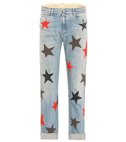 Pantalons jeans  con print de estrellas de colores de Stella McCartney (465 euros)