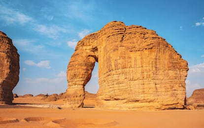 La roca del Elefante en Al-Ula.