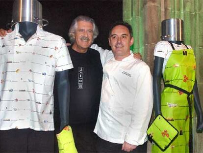 El cocinero Ferran Adriá y el diseñador de Armand Basi, Louis Juste de Nin