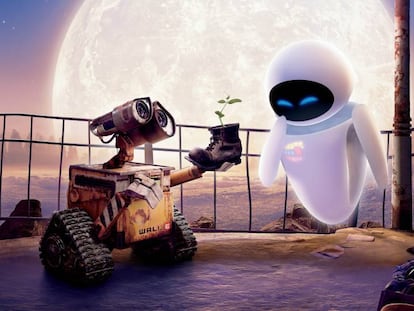 Imagen de la película 'Wall-e', ambientada en un mundo posthumano.