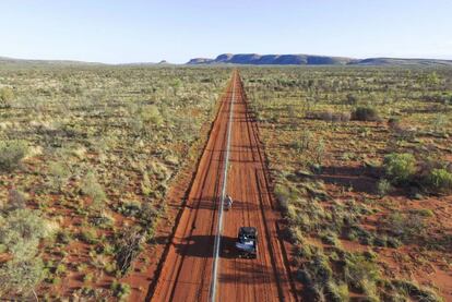 La valla construida en Australia para proteger a los marsupiales. 