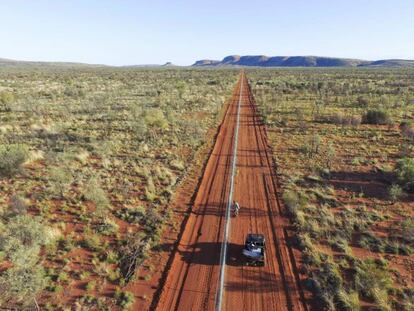 La valla construida en Australia para proteger a los marsupiales. 