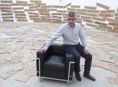 Iñaki Martínez, en una de las salas del Marco.