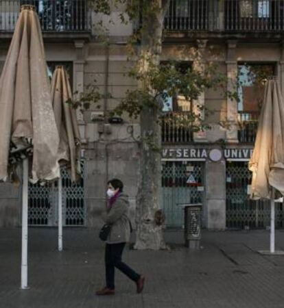 Bares cerrados en Barcelona.