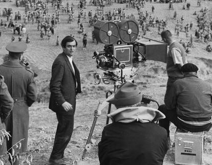Stanley Kubrick, rodando en Colmenar Viejo, en verano de 1959, 'Espartaco'.