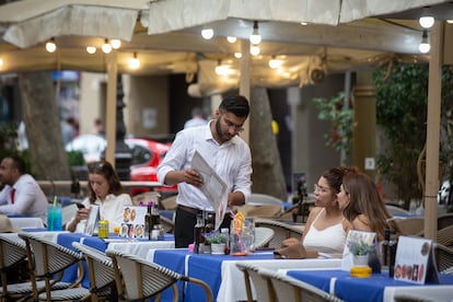 Restaurante en Las Ramblas, Barcelona.
