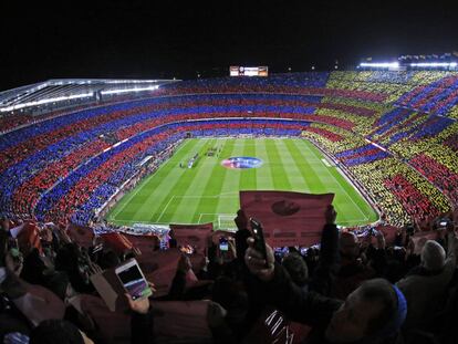Foto del Camp Nou en el clásico del año pasado.