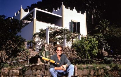 Michael Douglas pictured at his Mallorca residence.