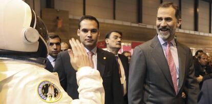 El rey Felipe, este miércoles, en Ifema.