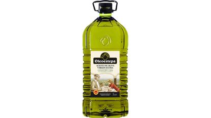 Garrafa de cinco litros de AOVE Oleoestepa.