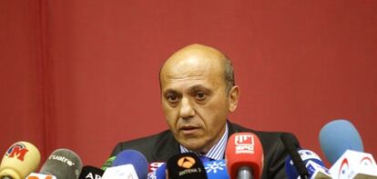 José María del Nido, durante la rueda de prensa.