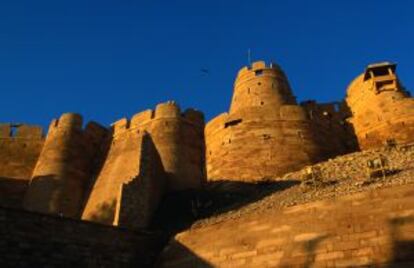 Murallas de la ciudadela de Jaisalmer, en Rajastán, levantada en el siglo XII.