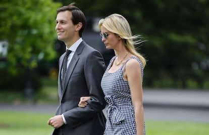 Jared Kushner e Ivanka Trump, el pasado jueves en la Casa Blanca