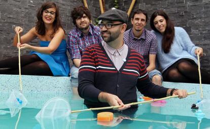 Los componentes del grupo indie Capitán Sunrise.