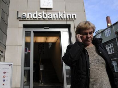Una foto tomada en 2008 de una ofcina del Landsbanki, el segundo mayor banco del pa&iacute;s.
