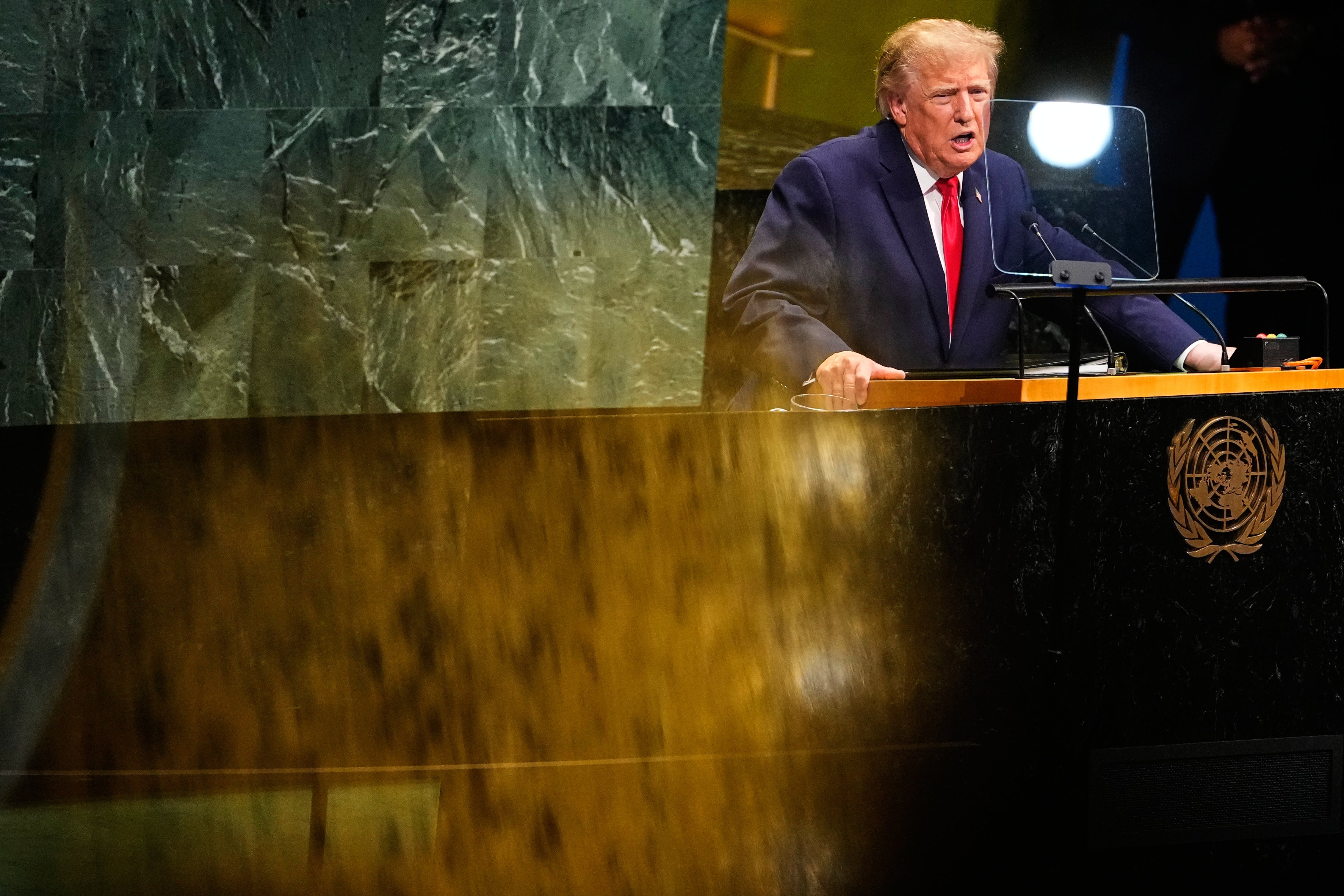 Trump, desde la Asamblea General de la ONU: “Tenemos una muy buena relación con México”