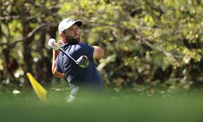 Jon Rahm, en la primera ronda en Augusta.