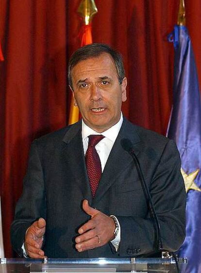 El ministro José Antonio Alonso, ayer en León.