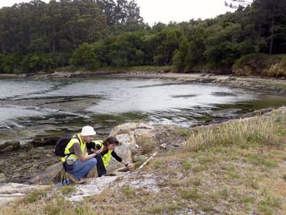 Arque&oacute;logos del CSIC buscan vestigios de presencia humana desde la prehistoria en la isla de Ons.