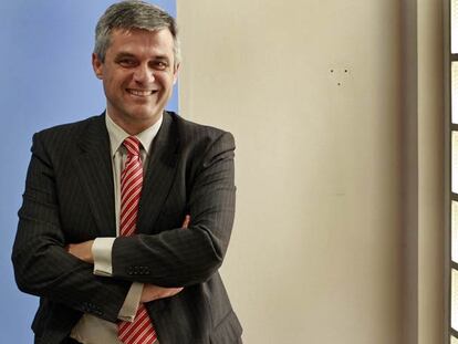 David Lucas, portavoz del grupo municipal socialista, ayer en Madrid.