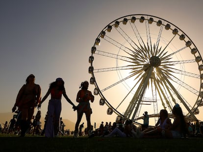 Una rueda de la fortuna en el festival de Coachella, uno de los más importantes de EE UU.
