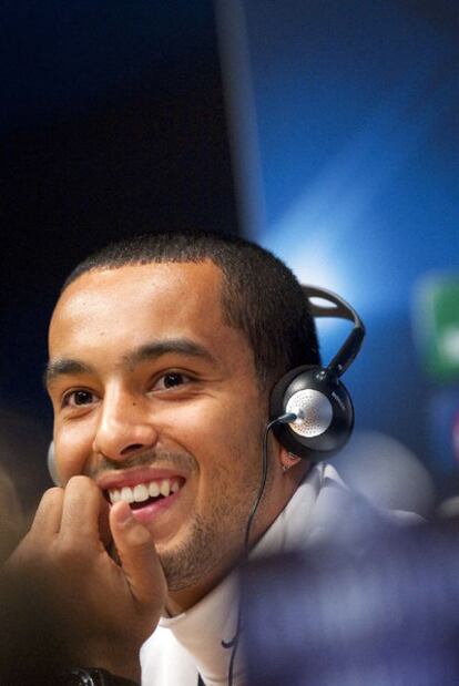 Walcott, durante la rueda de prensa en el Camp Nou.