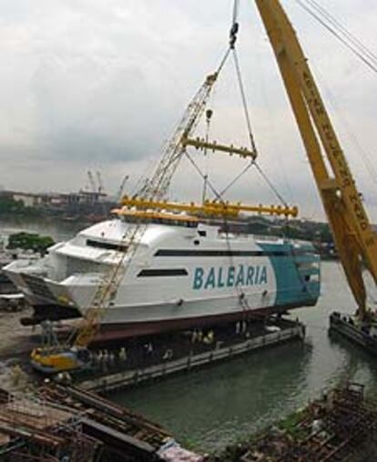 Imagen del catamarán Nixe.