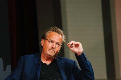 Matthew Perry en un festival literario en Los Ángeles, en abril de 2023.