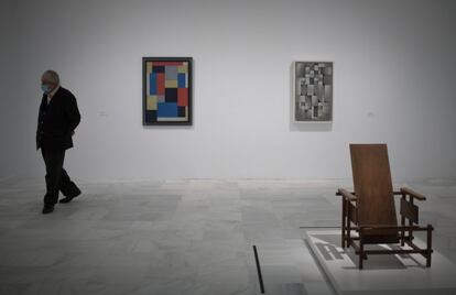 Exposición 'Mondrian y el movimiento De Stijl', en noviembre de 2020 en el museo Reina Sofía.