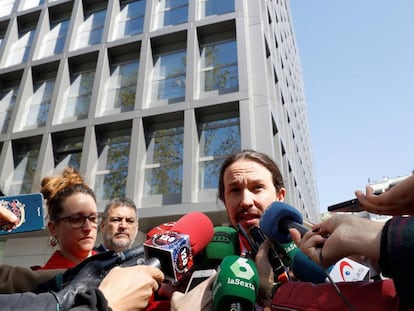 El líder de Podemos, Pablo Iglesias, contra quien se elaboró un informe plagado de falsedades.