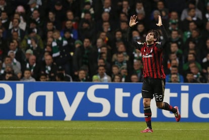 Kaka celebra su gol al Celtic.