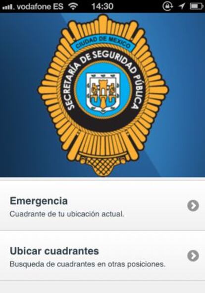 Aplicación de la Policía de México D.F.