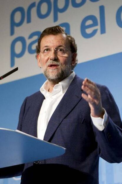 Mariano Rajoy, durante el acto de palma de Mallorca.