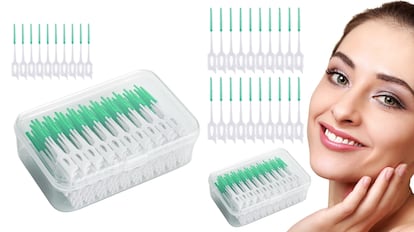 Para limpiar el sarro dental podemos ayudarnos de este tipo de cepillos de tamaño mini pero muy flexibles y resistentes.