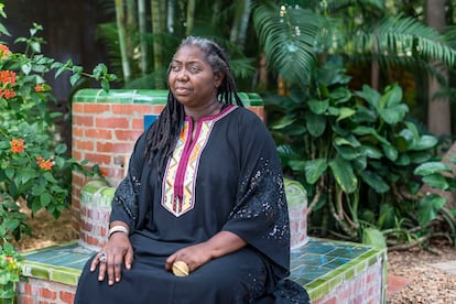 Fatu Kande Senghor, directora de cine senegalesa, en el Dakar Séries en junio de 2023.