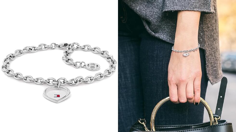 Pulsera de acero inoxidable Tommy Hilfiger.