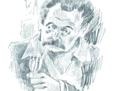 Uno de los dibujos de Joann Sfar para 'Brassens. La libertad'.