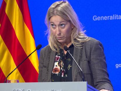 La exportavoz del Gobierno catalán, Neus Munté.