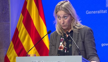 La portavoz del Gobierno catalán, Neus Munté.