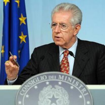 El primer ministro italiano, Mario Monti