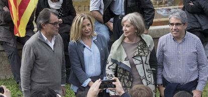 Artur Mas, Joana Ortega, Irene Rigua y Francesc Homs.